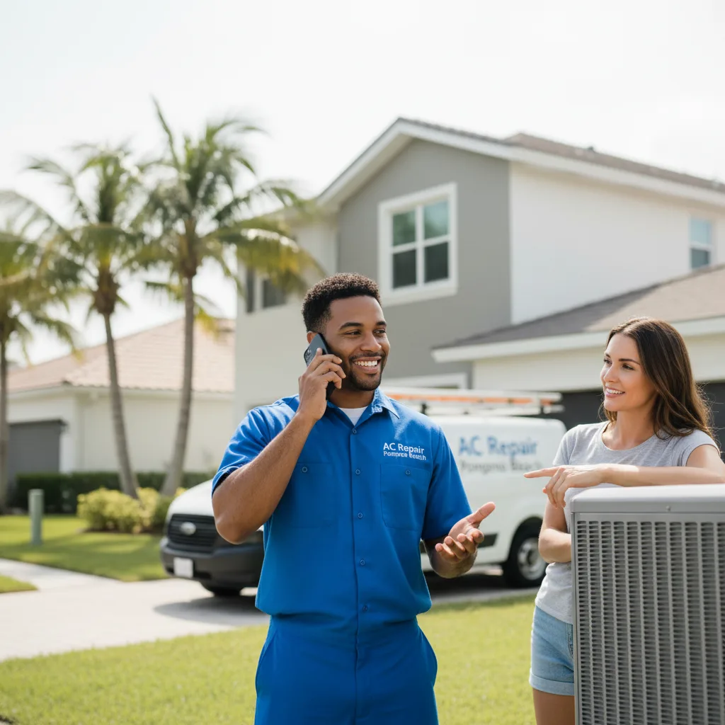 AC Repair Pompano Beach customer support in Helper